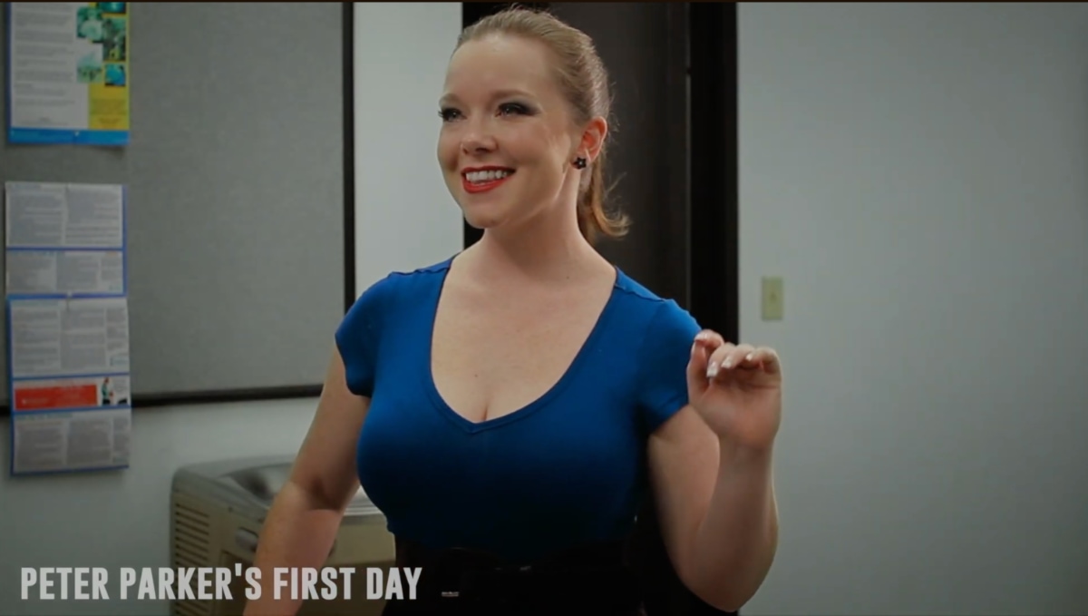 Christin Rills performing with ComedySportz Boston